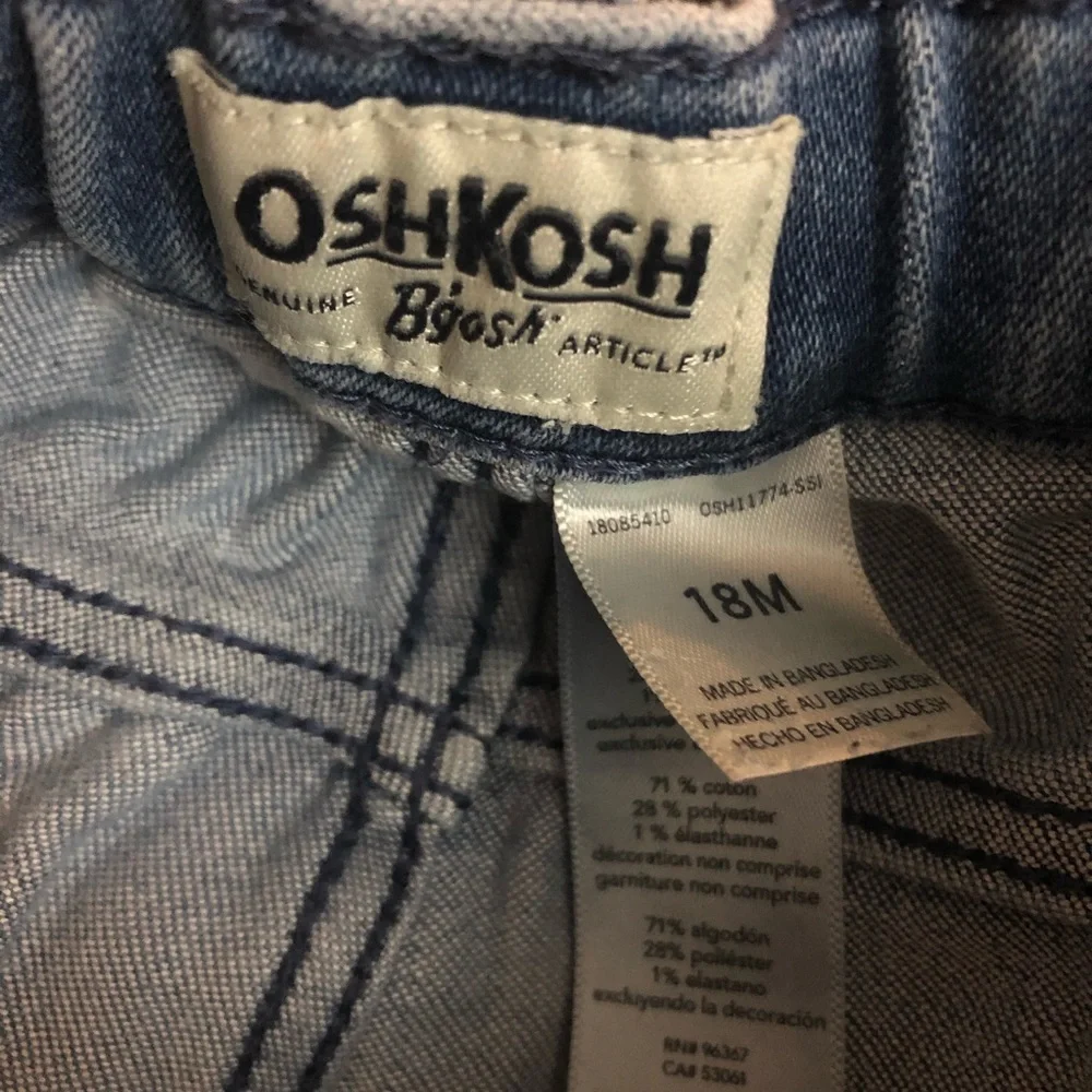 OshKosh Gold Bow Jeans Girls 18mo
